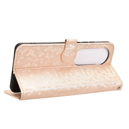 For vivo S19 5G Wallet Case Dot Pattern Imprint PU Leather Phone Cover