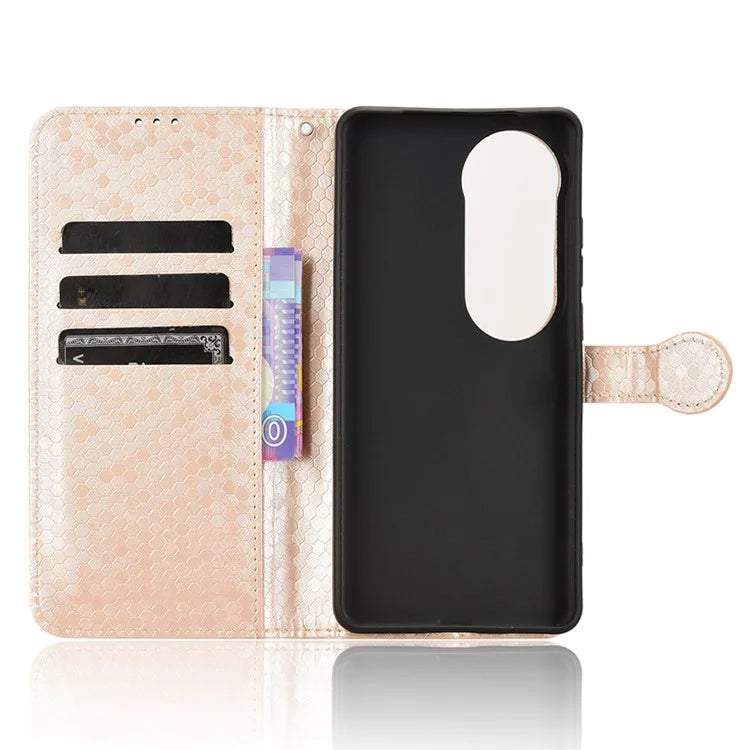 For vivo S19 5G Wallet Case Dot Pattern Imprint PU Leather Phone Cover