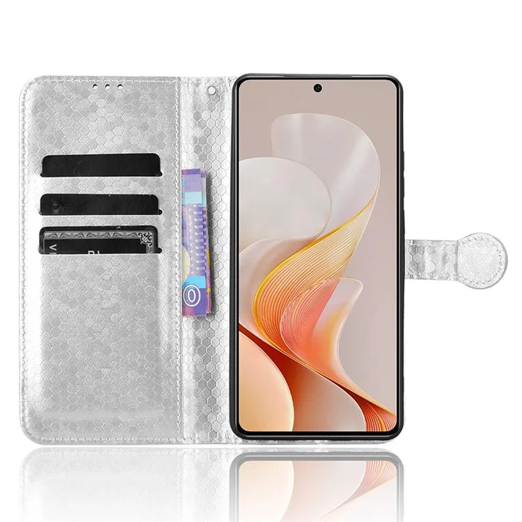 For vivo S19 5G Wallet Case Dot Pattern Imprint PU Leather Phone Cover