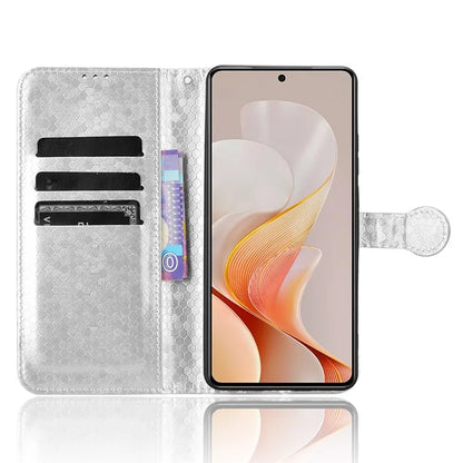 For vivo S19 5G Wallet Case Dot Pattern Imprint PU Leather Phone Cover