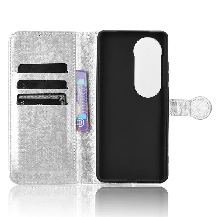 For vivo S19 5G Wallet Case Dot Pattern Imprint PU Leather Phone Cover