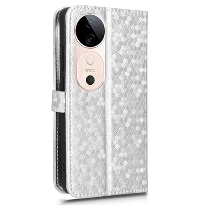 For vivo S19 5G Wallet Case Dot Pattern Imprint PU Leather Phone Cover