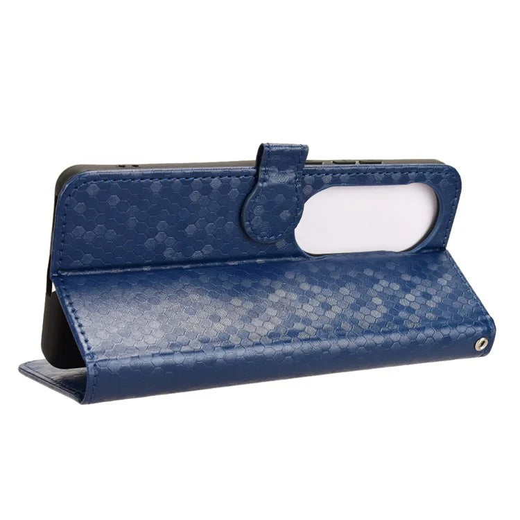 For vivo S19 5G Wallet Case Dot Pattern Imprint PU Leather Phone Cover