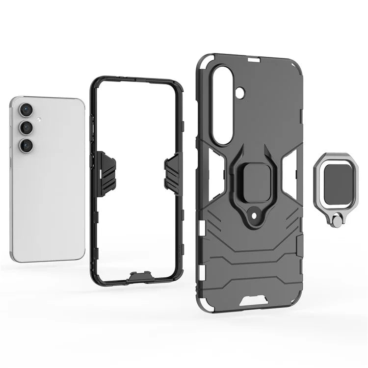 For Samsung Galaxy S24 FE Case PC+TPU Kickstand Cell Phone Back Cover