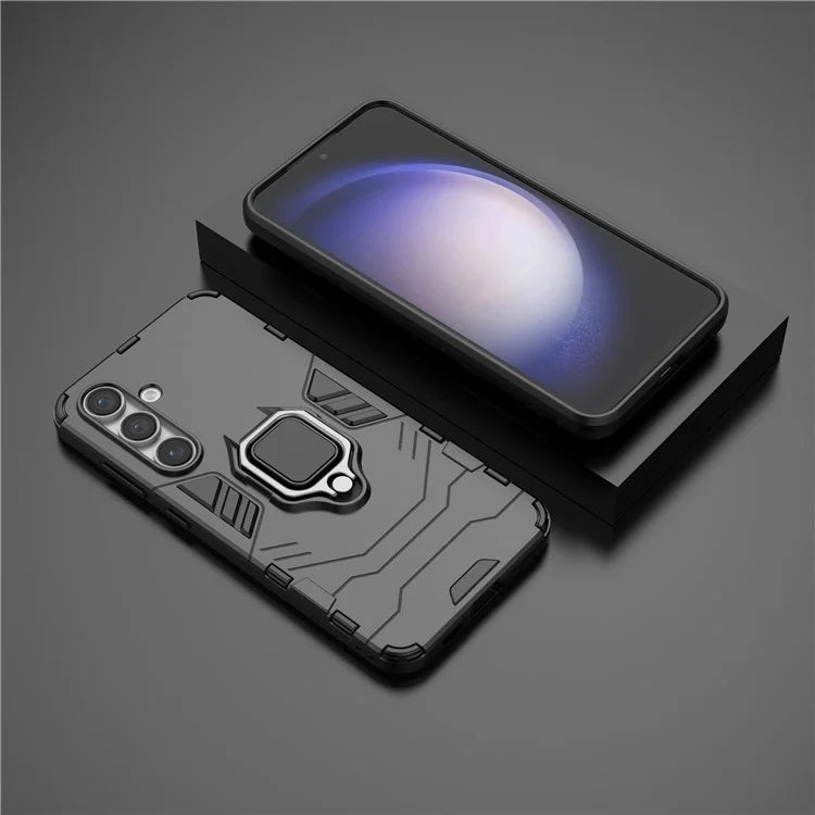 For Samsung Galaxy S24 FE Case PC+TPU Kickstand Cell Phone Back Cover