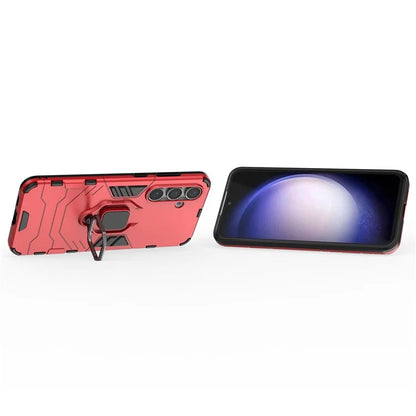 For Samsung Galaxy S24 FE Case PC+TPU Kickstand Cell Phone Back Cover