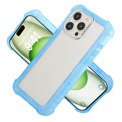 For iPhone 15 Pro Max Case TPU+PC Anti-Drop Matte Phone Cover