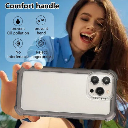 For iPhone 15 Pro Max Case TPU+PC Anti-Drop Matte Phone Cover
