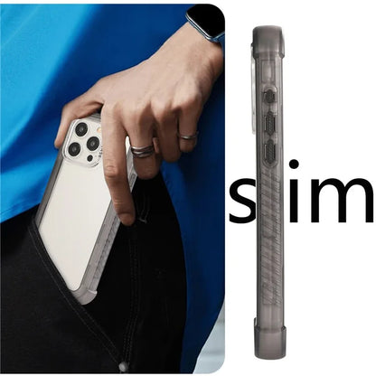 For iPhone 15 Pro Max Case TPU+PC Anti-Drop Matte Phone Cover