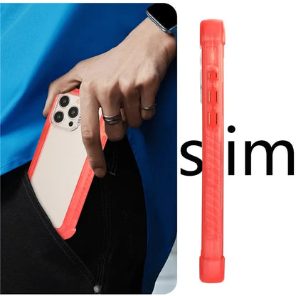 For iPhone 15 Pro Max Case TPU+PC Anti-Drop Matte Phone Cover