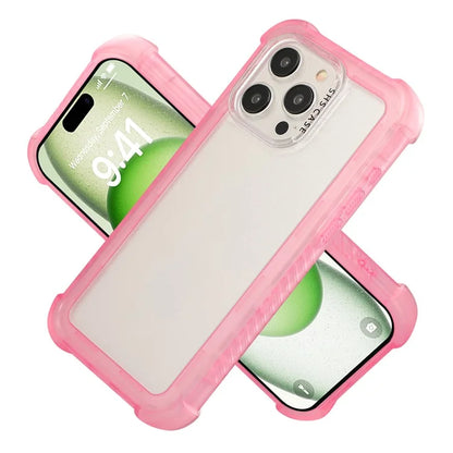 For iPhone 15 Pro Max Case TPU+PC Anti-Drop Matte Phone Cover