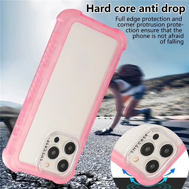 For iPhone 15 Pro Max Case TPU+PC Anti-Drop Matte Phone Cover