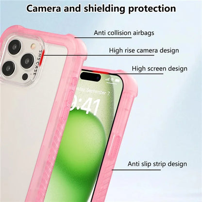 For iPhone 15 Pro Max Case TPU+PC Anti-Drop Matte Phone Cover