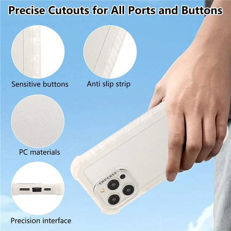 For iPhone 15 Pro Max Case TPU+PC Anti-Drop Matte Phone Cover