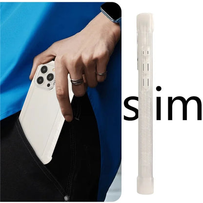 For iPhone 15 Pro Max Case TPU+PC Anti-Drop Matte Phone Cover
