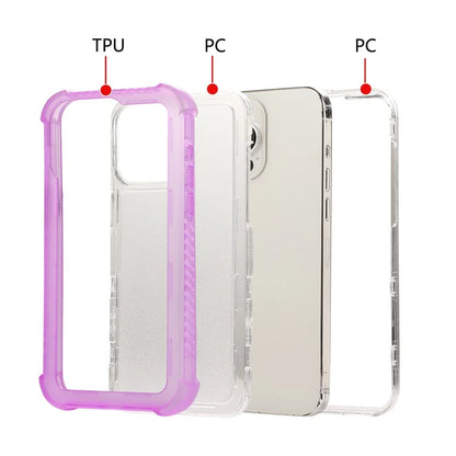For iPhone 15 Pro Max Case TPU+PC Anti-Drop Matte Phone Cover