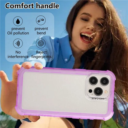 For iPhone 15 Pro Max Case TPU+PC Anti-Drop Matte Phone Cover