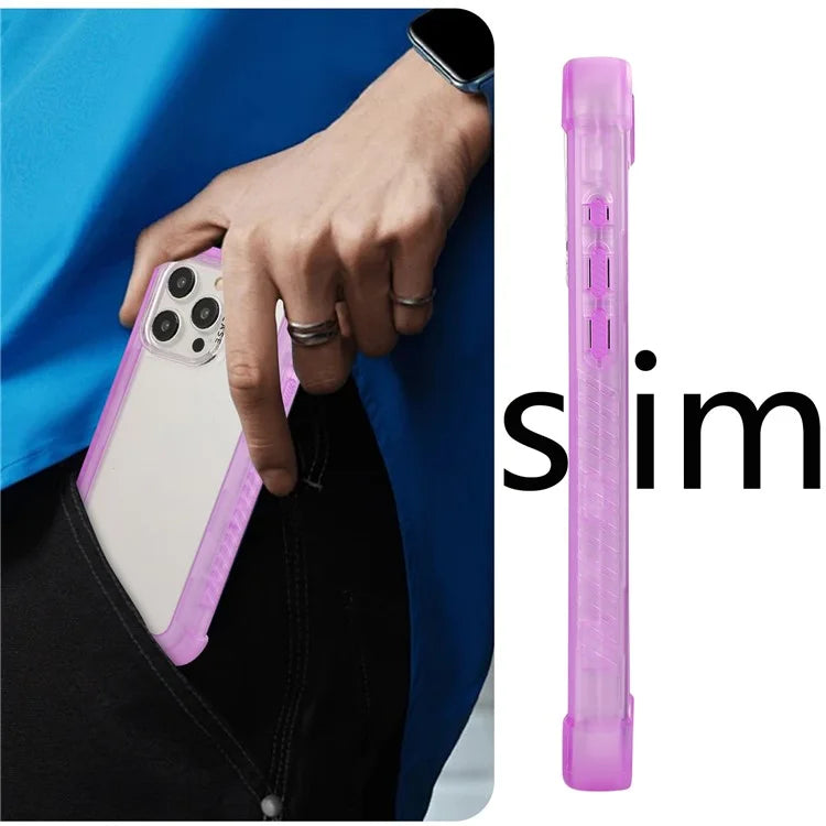 For iPhone 15 Pro Max Case TPU+PC Anti-Drop Matte Phone Cover