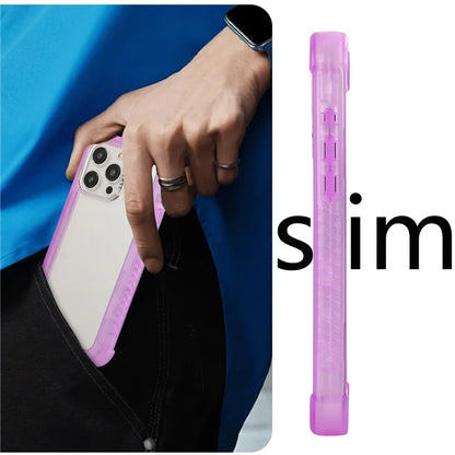 For iPhone 15 Pro Max Case TPU+PC Anti-Drop Matte Phone Cover
