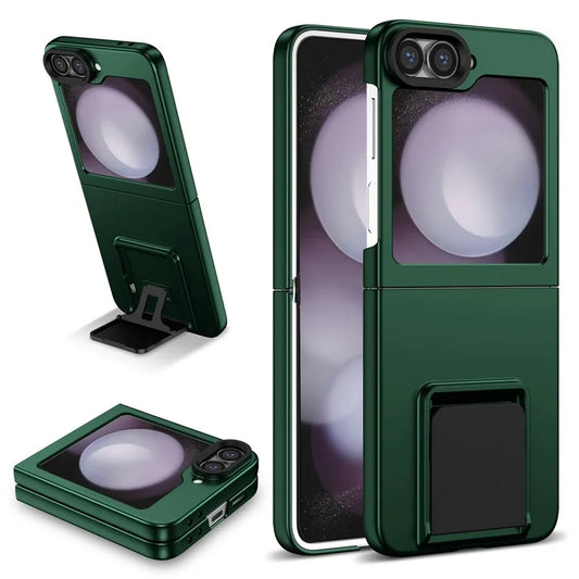 For Samsung Galaxy Z Flip6 5G Case Kickstand Anti-Scratch Hard PC Phone Cover