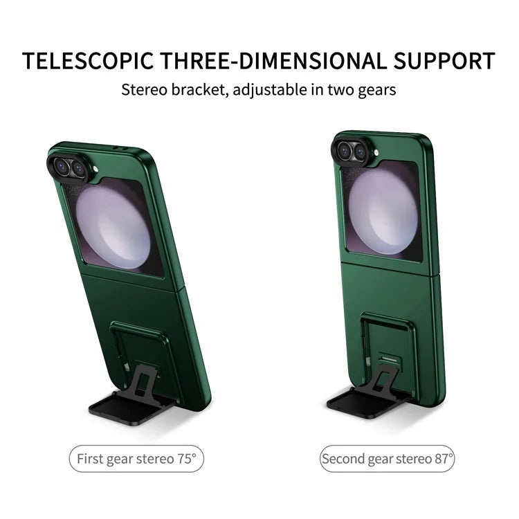For Samsung Galaxy Z Flip6 5G Case Kickstand Anti-Scratch Hard PC Phone Cover