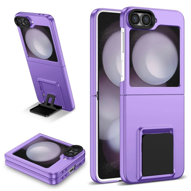 For Samsung Galaxy Z Flip6 5G Case Kickstand Anti-Scratch Hard PC Phone Cover