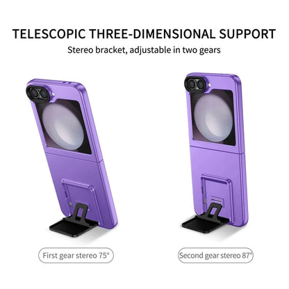 For Samsung Galaxy Z Flip6 5G Case Kickstand Anti-Scratch Hard PC Phone Cover