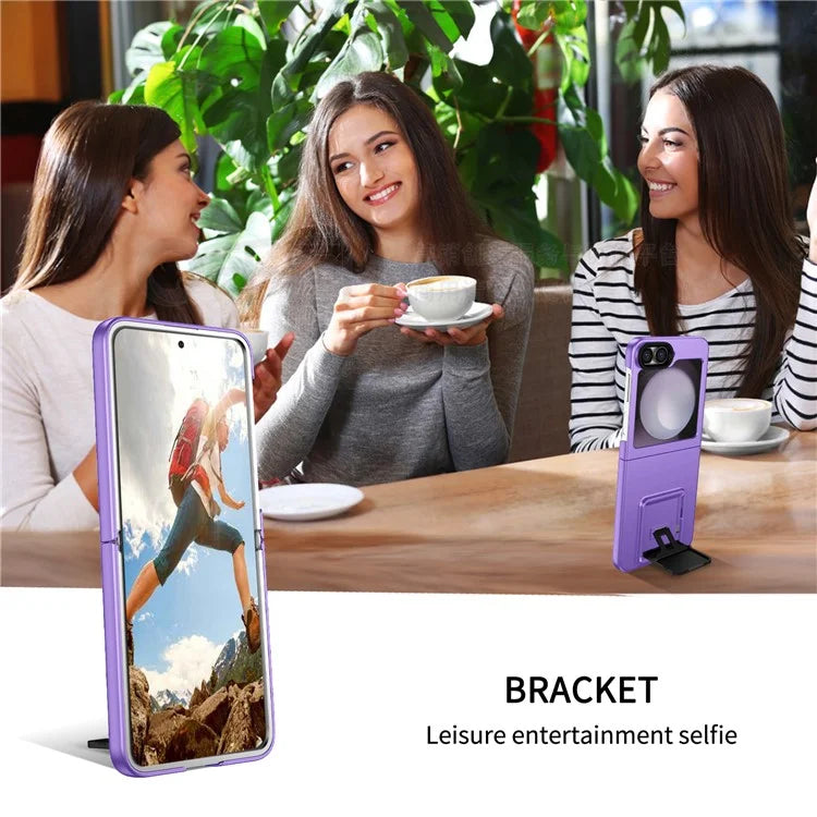 For Samsung Galaxy Z Flip6 5G Case Kickstand Anti-Scratch Hard PC Phone Cover