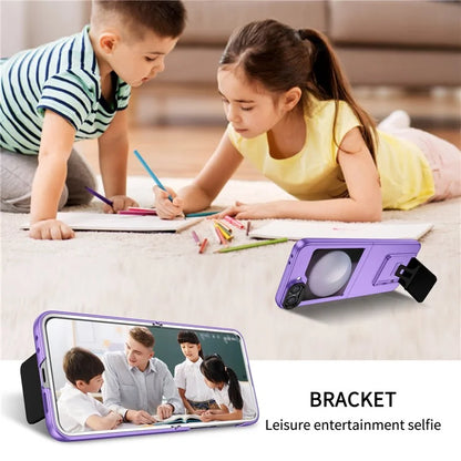 For Samsung Galaxy Z Flip6 5G Case Kickstand Anti-Scratch Hard PC Phone Cover