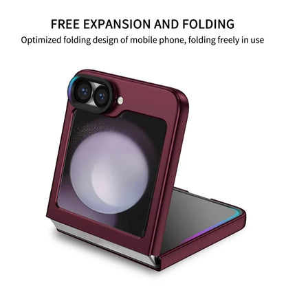 For Samsung Galaxy Z Flip6 5G Case Kickstand Anti-Scratch Hard PC Phone Cover