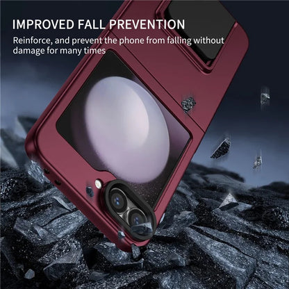 For Samsung Galaxy Z Flip6 5G Case Kickstand Anti-Scratch Hard PC Phone Cover
