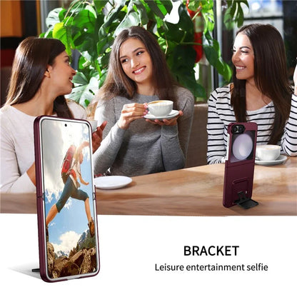 For Samsung Galaxy Z Flip6 5G Case Kickstand Anti-Scratch Hard PC Phone Cover