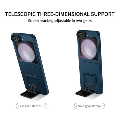 For Samsung Galaxy Z Flip6 5G Case Kickstand Anti-Scratch Hard PC Phone Cover