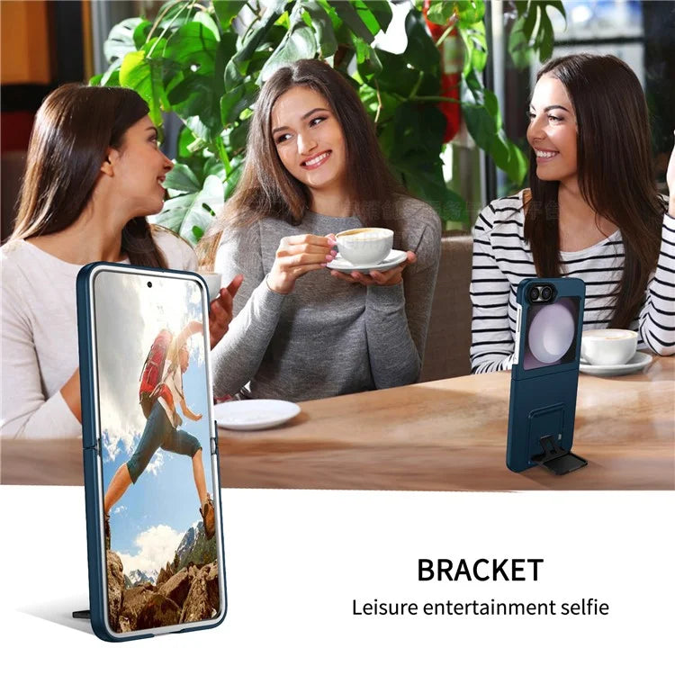 For Samsung Galaxy Z Flip6 5G Case Kickstand Anti-Scratch Hard PC Phone Cover