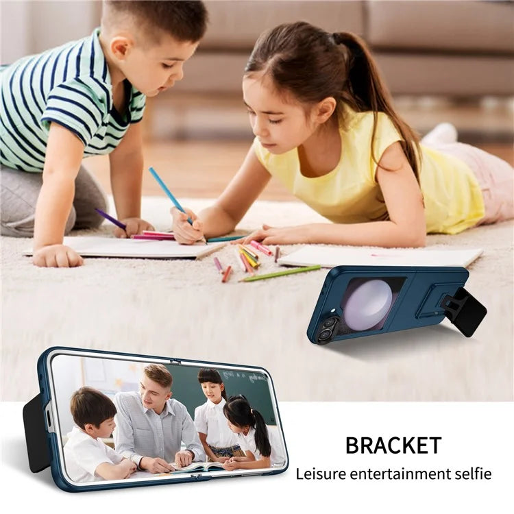 For Samsung Galaxy Z Flip6 5G Case Kickstand Anti-Scratch Hard PC Phone Cover