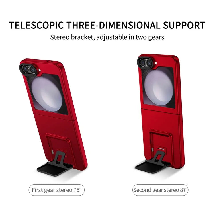 For Samsung Galaxy Z Flip6 5G Case Kickstand Anti-Scratch Hard PC Phone Cover