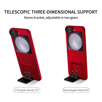 For Samsung Galaxy Z Flip6 5G Case Kickstand Anti-Scratch Hard PC Phone Cover