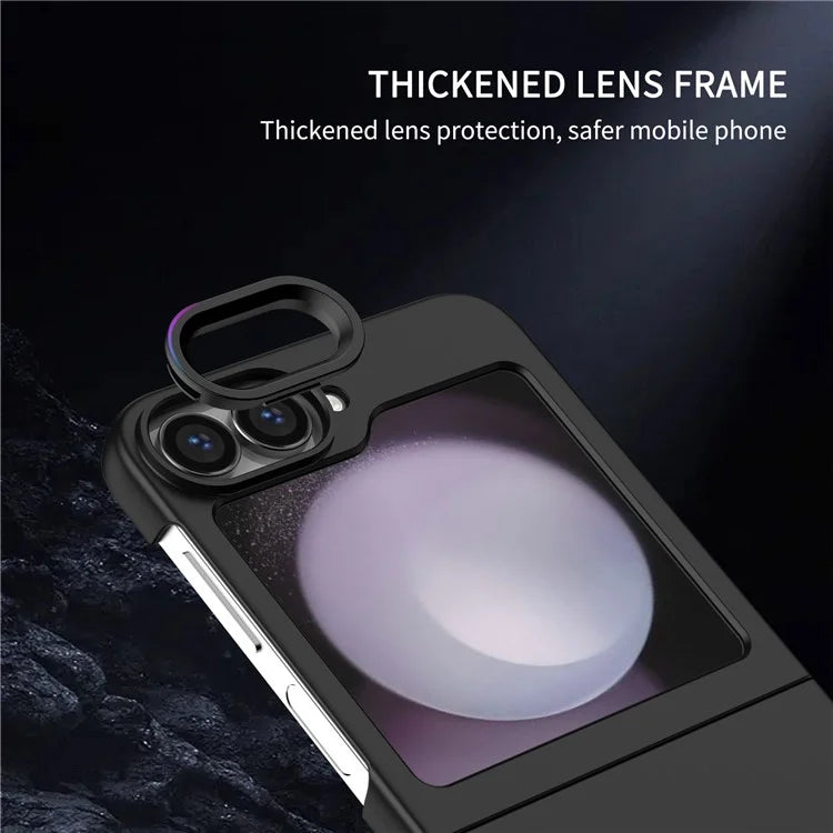 For Samsung Galaxy Z Flip6 5G Case Kickstand Anti-Scratch Hard PC Phone Cover