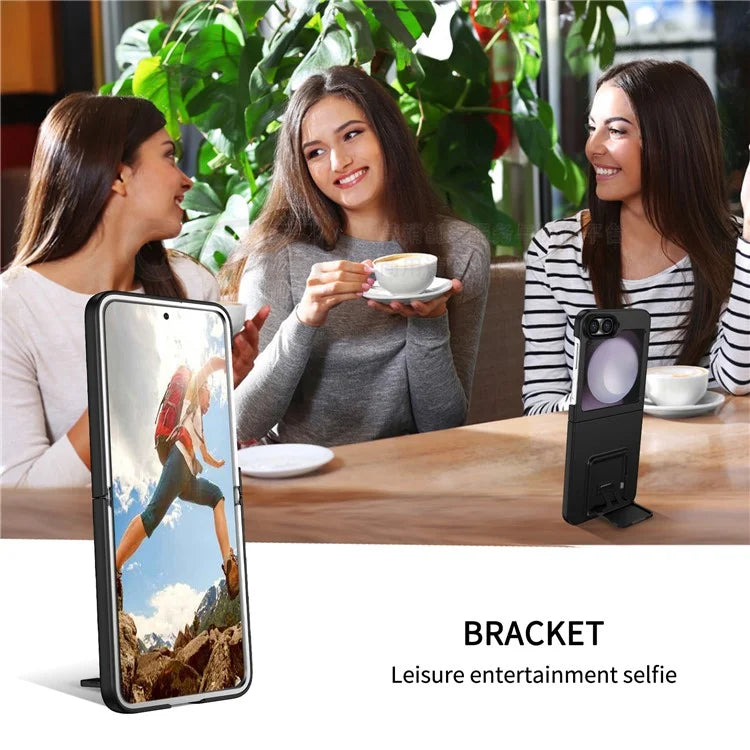 For Samsung Galaxy Z Flip6 5G Case Kickstand Anti-Scratch Hard PC Phone Cover