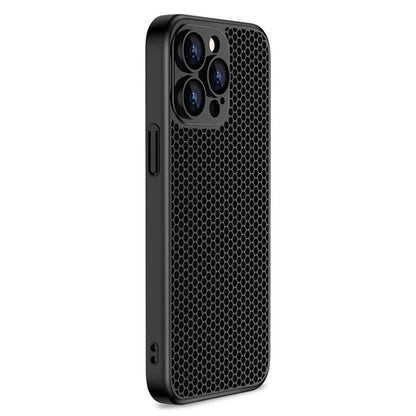 X-LEVEL For iPhone 15 Pro Max Case Hard PC Phone Cover Breathable Cooling Stereo Mesh