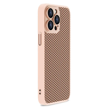 X-LEVEL For iPhone 15 Pro Max Case Hard PC Phone Cover Breathable Cooling Stereo Mesh