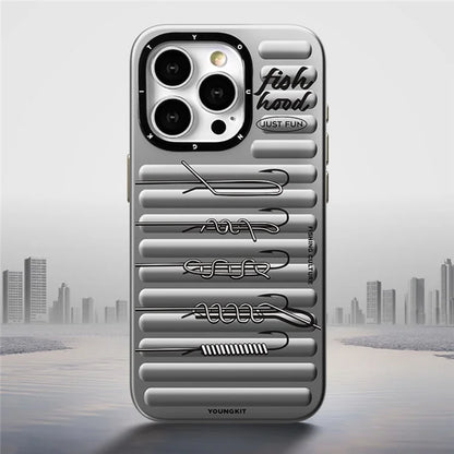 YOUNGKIT Fishing Series For iPhone 15 Pro Max Magnetic Case Shockproof IMD PC+TPU Phone Cover