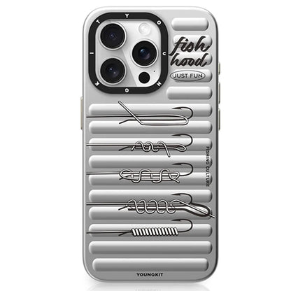 YOUNGKIT Fishing Series For iPhone 15 Pro Case IMD PC+TPU Phone Cover Compatible with MagSafe