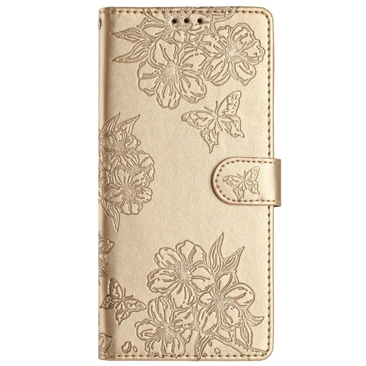 For Google Pixel 9 Case Butterfly Flower Pattern PU Leather Wallet Stand Phone Cover