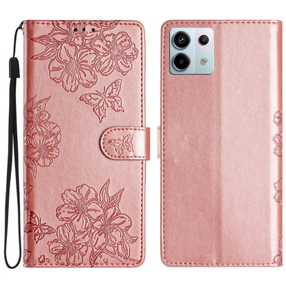 For Xiaomi Redmi Note 13 Pro 5G / Poco X6 5G Case Butterfly Flower PU Leather Wallet Flip Phone Cover