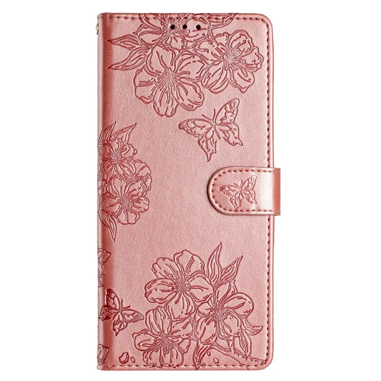 For Xiaomi Redmi Note 13 5G Case Butterfly Flower Drop-Proof PU Leather Wallet Phone Cover