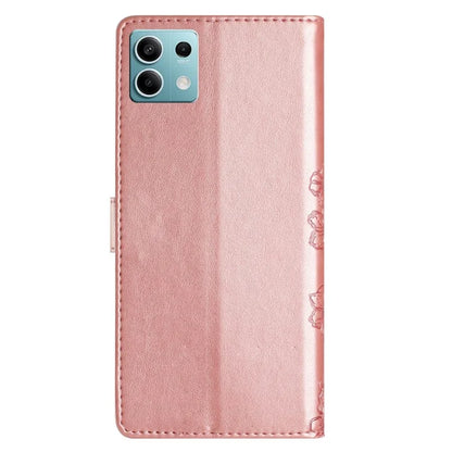 For Xiaomi Redmi Note 13 5G Case Butterfly Flower Drop-Proof PU Leather Wallet Phone Cover
