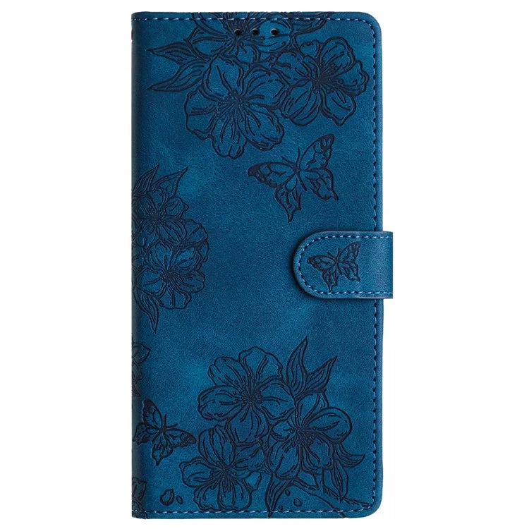 For Xiaomi Redmi Note 13 Pro+ 5G Case PU Leather Butterfly Flower Pattern Anti-Scratch Phone Cover