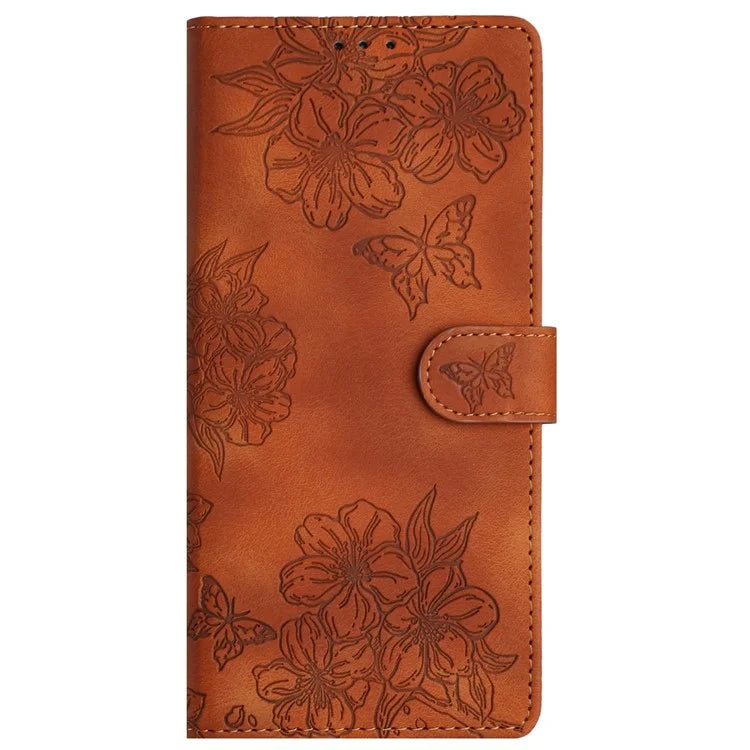 For Xiaomi Redmi Note 13 Pro+ 5G Case PU Leather Butterfly Flower Pattern Anti-Scratch Phone Cover