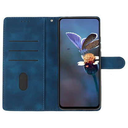For Xiaomi Redmi Note 13 Pro 5G / Poco X6 5G Case Butterfly Flower Imprint Skin-Touch Leather Phone Cover